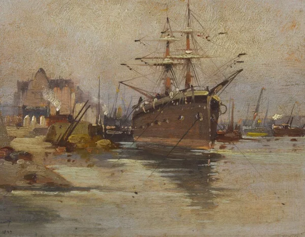 Émile Godchaux — Deux mats au quai