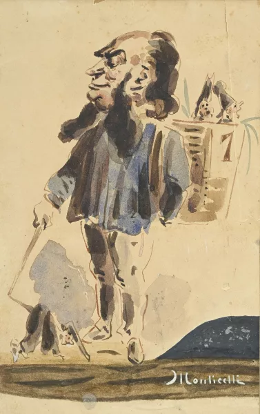 Adolphe Monticelli — Caricature de Jules Ferry,
