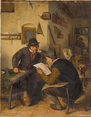 Ferdinand Georg Waldmüller — Dans la salle de l’auberge