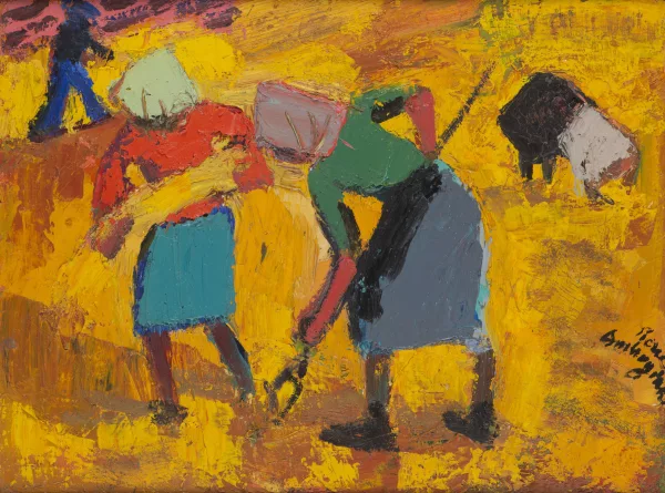 Pierre Ambrogiani — Femmes au champ de blé
