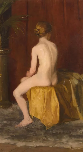 Betsy Repelius — Sitzender Akt