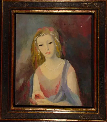 Marie Laurencin — Jeune fille à la chevelure fleurie, um 1937
