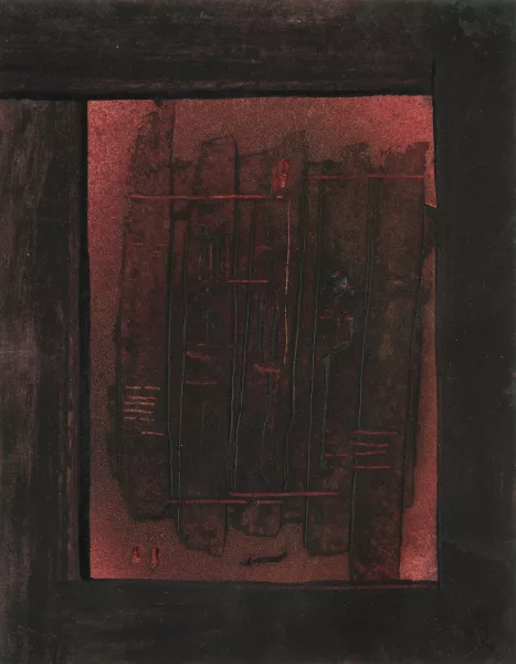 Fritz Winter — Vor Dunkelrot