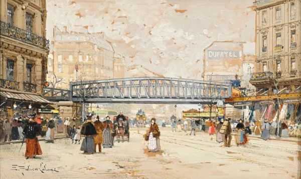 Eugène Galien — "Métro aérien La Chapelle"