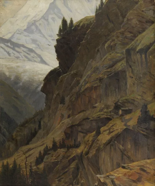 August von Wille — Vallée alpine