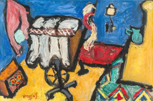 Milan Konjović — Serbisches Zimmer, 1955