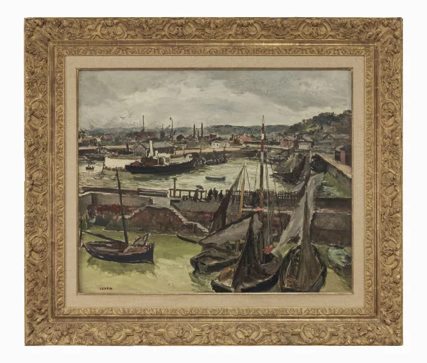 Marcel Leprin — Le port de Honfleur