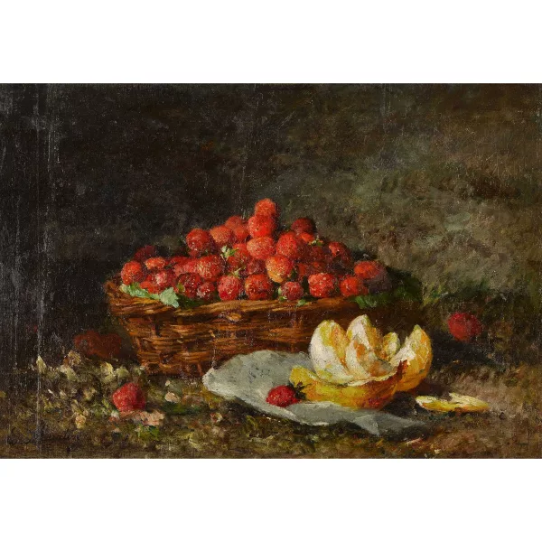 Euphémie Muraton — Stillleben mit Erdbeeren.