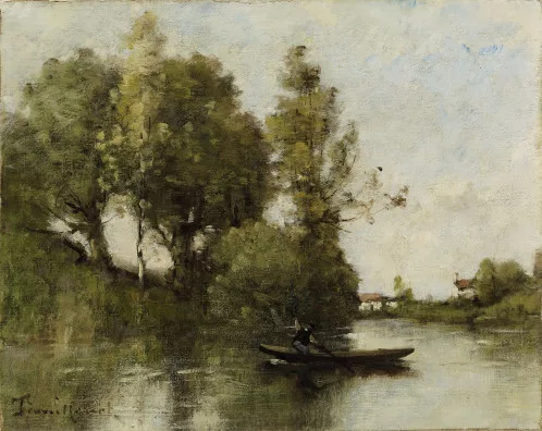 Paul Désiré Trouillebert — Batelier sur la Rivière