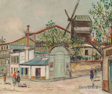 Maurice Utrillo — Le Moulin de la Galette