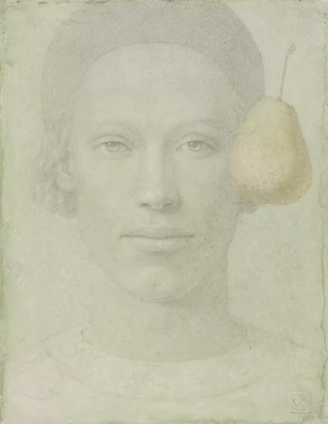 Victor Koulbak — Portrait with a pear
