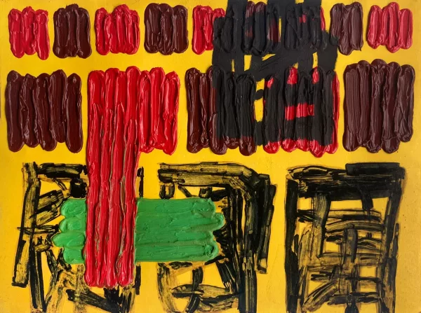 Jonathan Lasker — Untitled (Study for “The Outsides Are In”), 1992