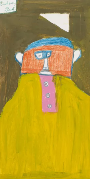 Paul Duhem — Paul DUHEM (1919-1999), 'Homme jaune et rouge ' et...