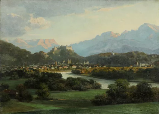 Franz Kulstrunk — Blick auf Salzburg, 1919