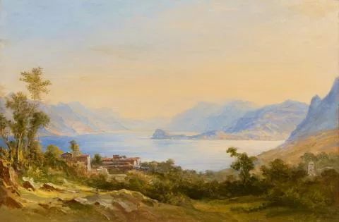 Carl Morgenstern — Blick auf den Comer See und Bellagio