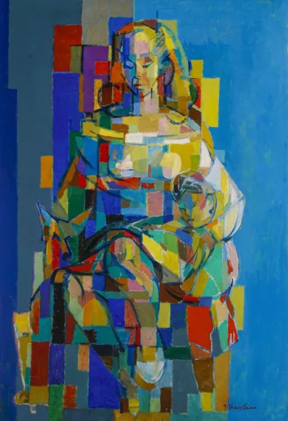 Jean Chevolleau — Femme et enfant