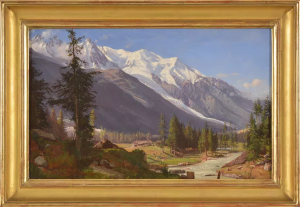 Philippe George — Le Mont Blanc et le glacier des Bossons