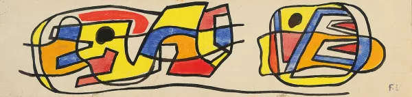 Fernand Léger — Maquette pour la mosaïque de Caracas, ca. 1952