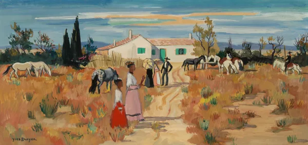 Yves Brayer — Dimanche en Camargue