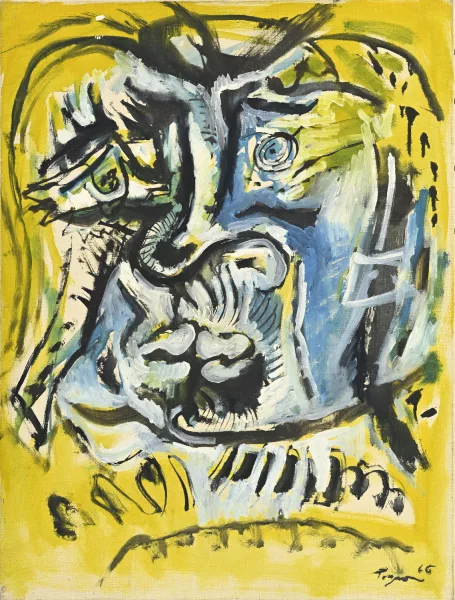 Edouard Pignon — "Tête de guerrier bleue"