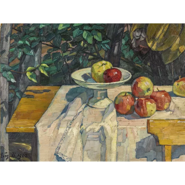 Eugenie Bandell — "Äpfel in Sonne".