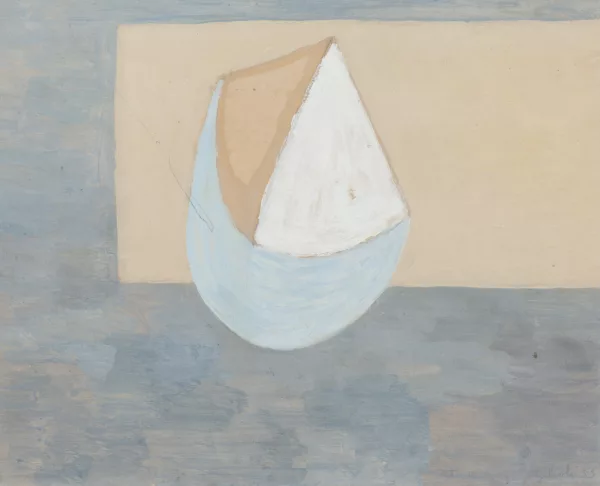 Émile Gilioli — Émile GILIOLI (1911–1977), “Boat”, gouache on paper, signed and dated 55
