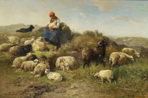 Henri Schouten — Die fürsorgliche Schäferin