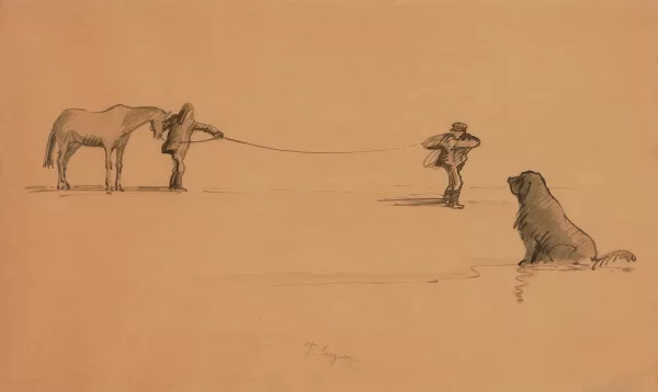 تومی اونگرر — Horse and dog