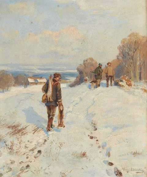 Hugo Mühlig — Jäger im Schnee