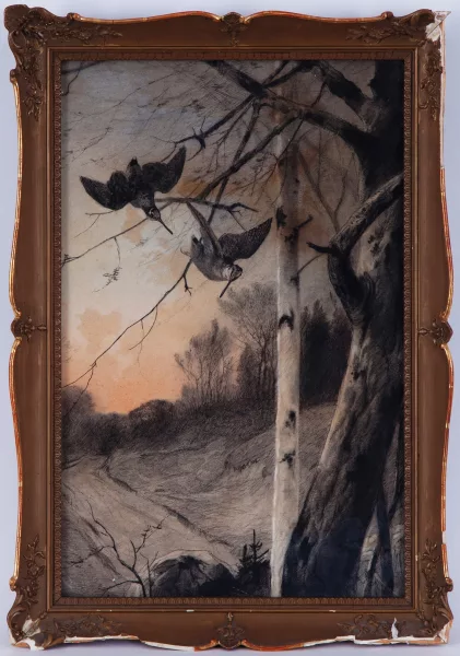 Karl Ritter von Dombrowski — Bécasses en vol