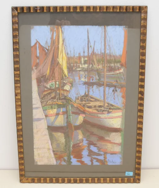 Ottorino Bicchi — Boote im Hafen