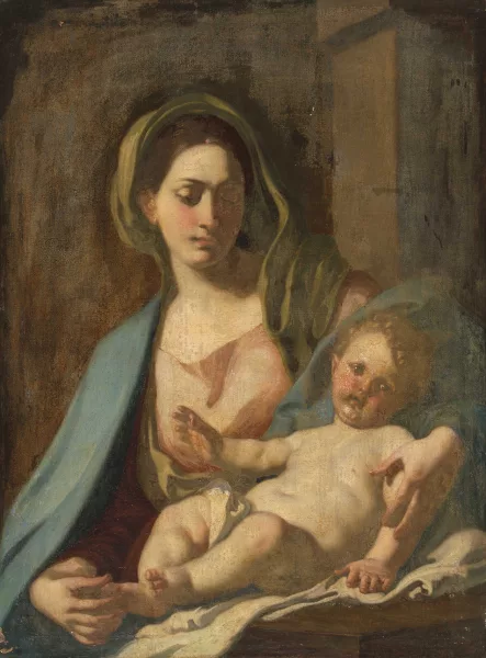 Francesco Solimena — und Werkstatt Madonna mit Kind