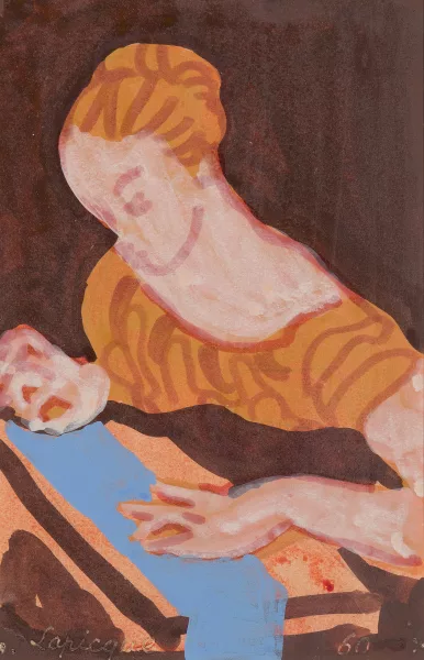 Charles Lapicque — Stickendes Mädchen