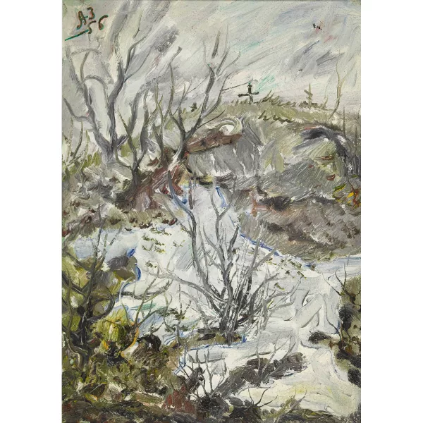 Anatoly Zverev — Fonte des neiges dans un paysage vallonné