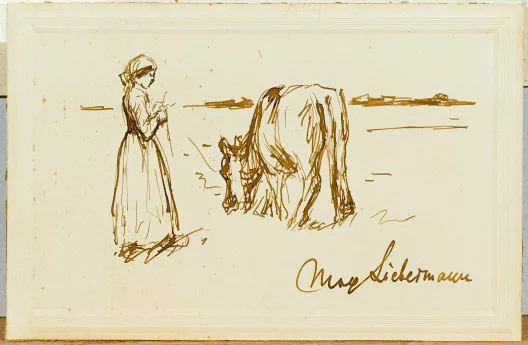 Max Liebermann — Hirtin mit Kuh