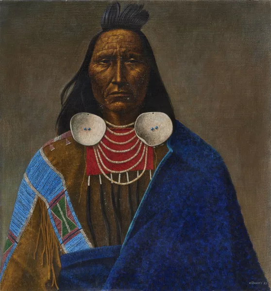 Antoine Tzapoff — Portrait d'Indien d'Amérique