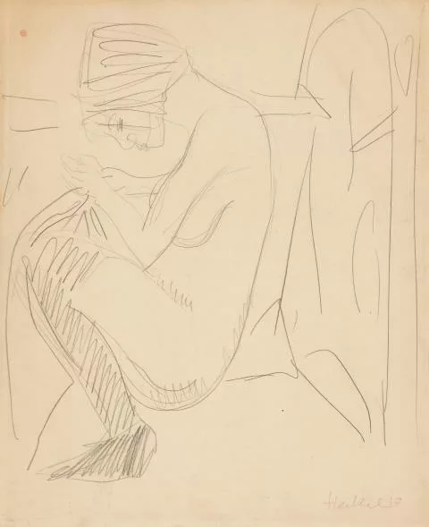 Erich Heckel — Sitzender Akt