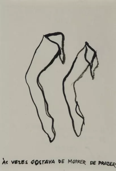 Julião Sarmento — Parfois j'aimerais mourir de plaisir, 1982