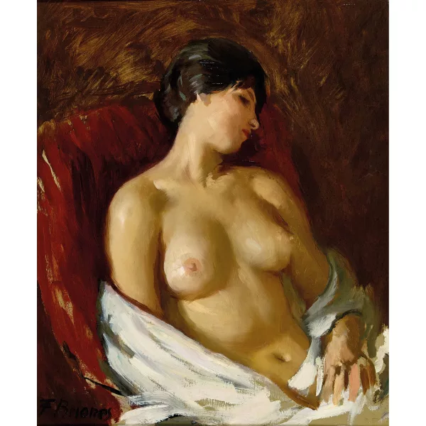 Fernando Briones Carmona — Nu féminin assis