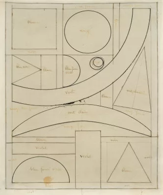 Auguste Herbin — Sieben, 1956