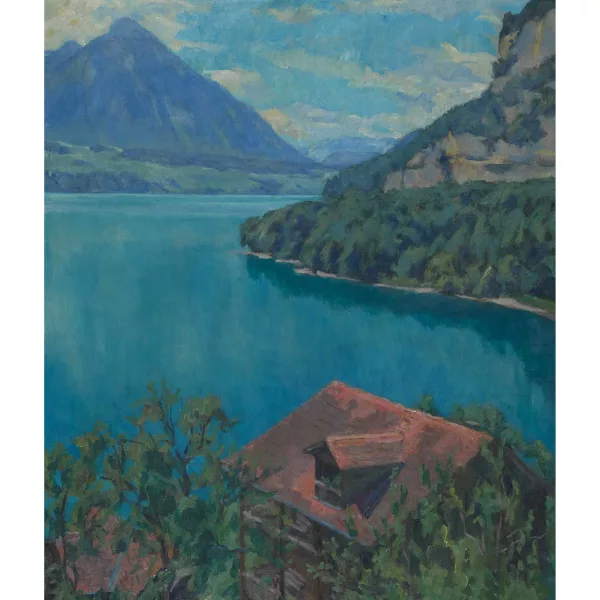 William Pechuel-Loesche — Thunersee mit Niesen.