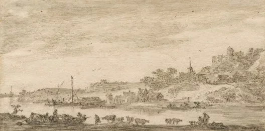 Jan van Goyen — Flusslandschaft, 1653