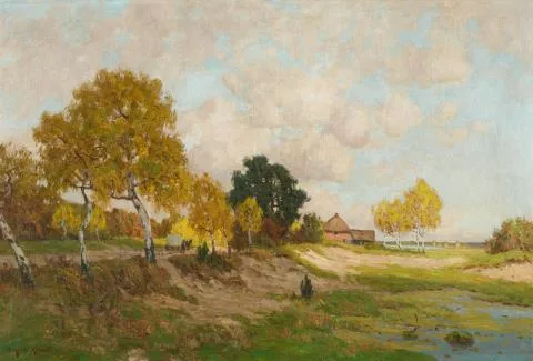 Paul Müller-Kaempff — Herbstliche Landschaft bei Ahrenshoop