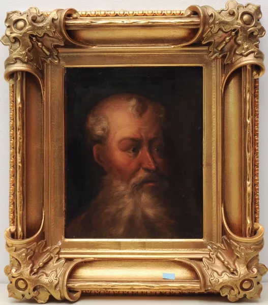 Jean-Baptiste Greuze — Suiveur de Jean-Baptiste Greuze, XIXe siècle — Portrait d'un homme barbu