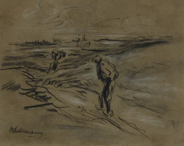 Max Liebermann — Zwei Figuren in Landschaft