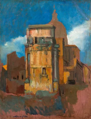 Mario Mafai — Paesaggio Romano, um 1938-1940