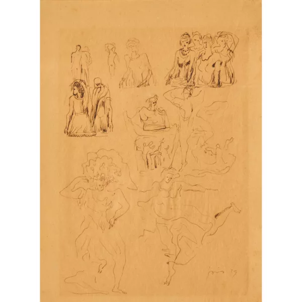 Lucio Fontana — Étude pour des danseurs.