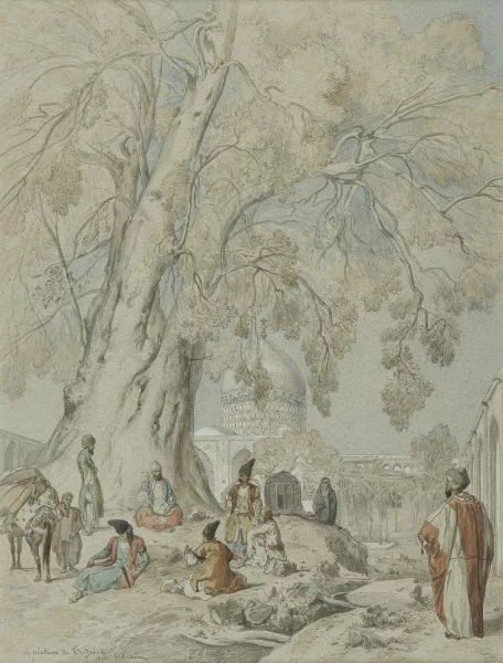 Jules Laurens — Le platane de Czrich près de Téhéran