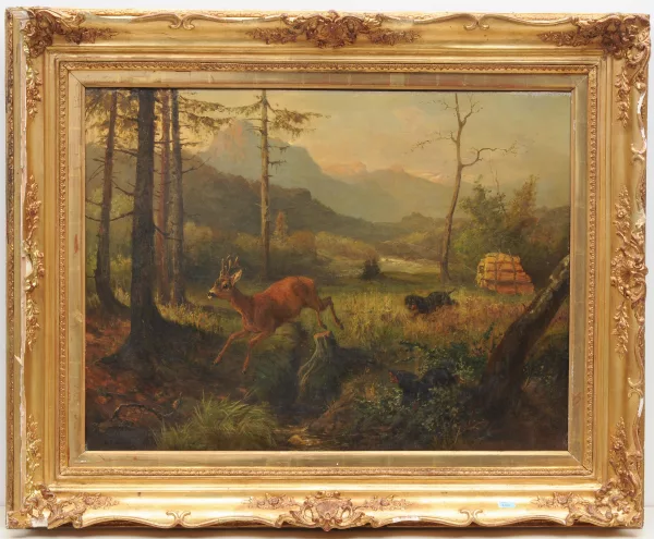 Anton Weinberger — Rehbock auf der Flucht