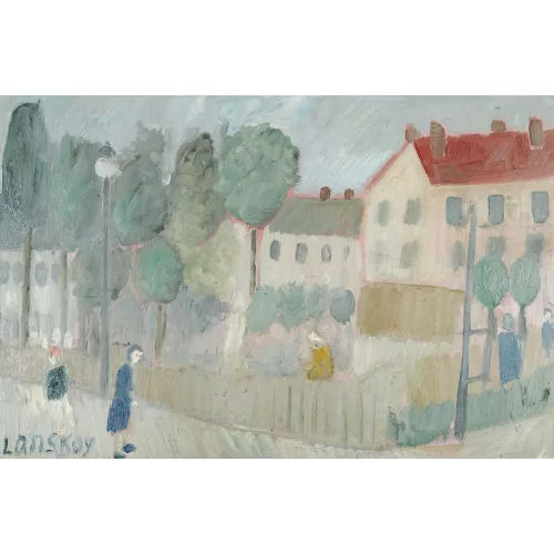 André Lanskoy — Coin de rue avec parc